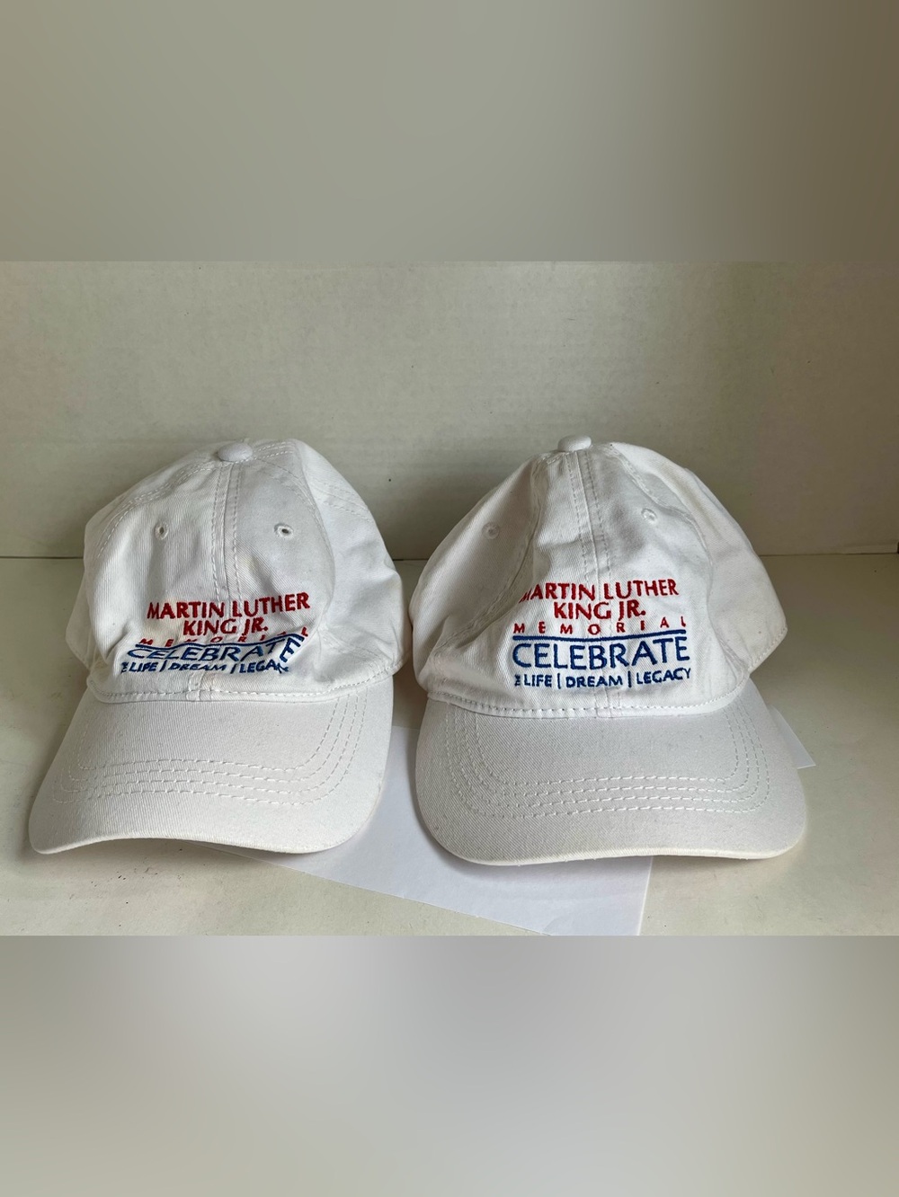 Martin Luther King,Jr. Memorial/Tommy Hilfiger Collab White Baseball Hats (Pair)